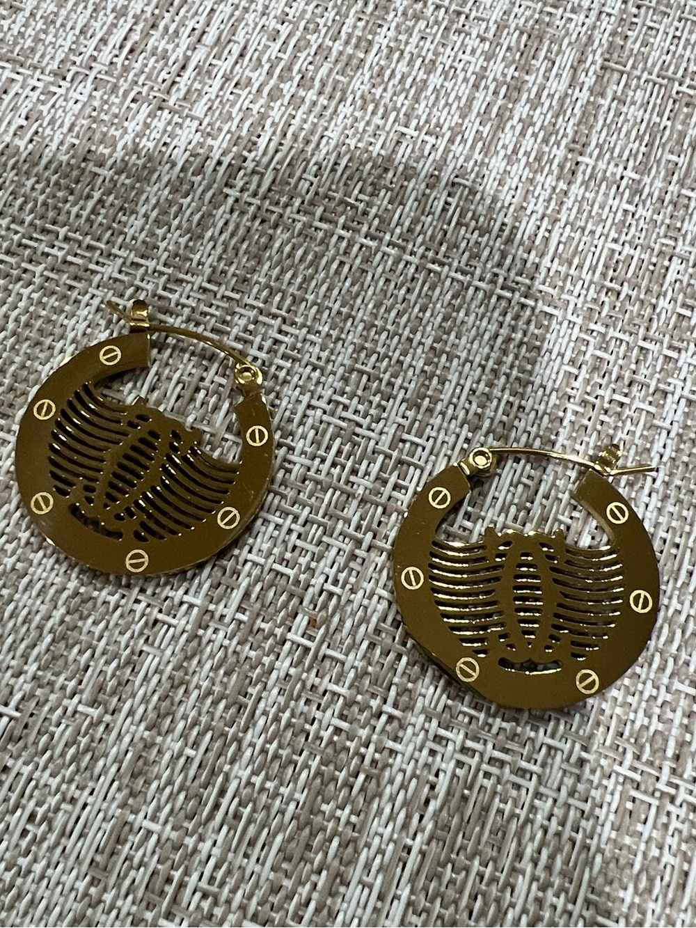 Gold Hoop Filigree Earrings - Women Jewelry
